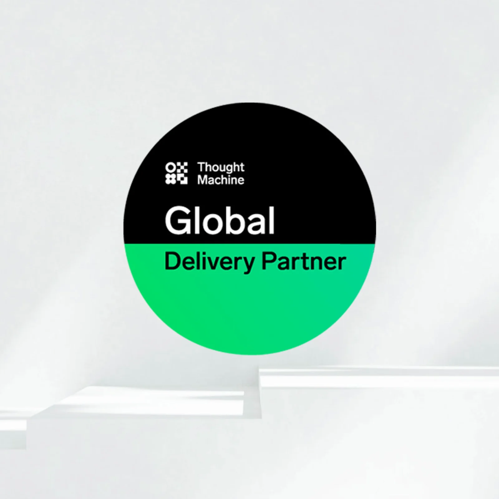 Thought Machine Global Delivery Partner Badge Thought Machine Global Delivery Partner badge featuring the Thought Machine logo and text “Global Delivery Partner.”