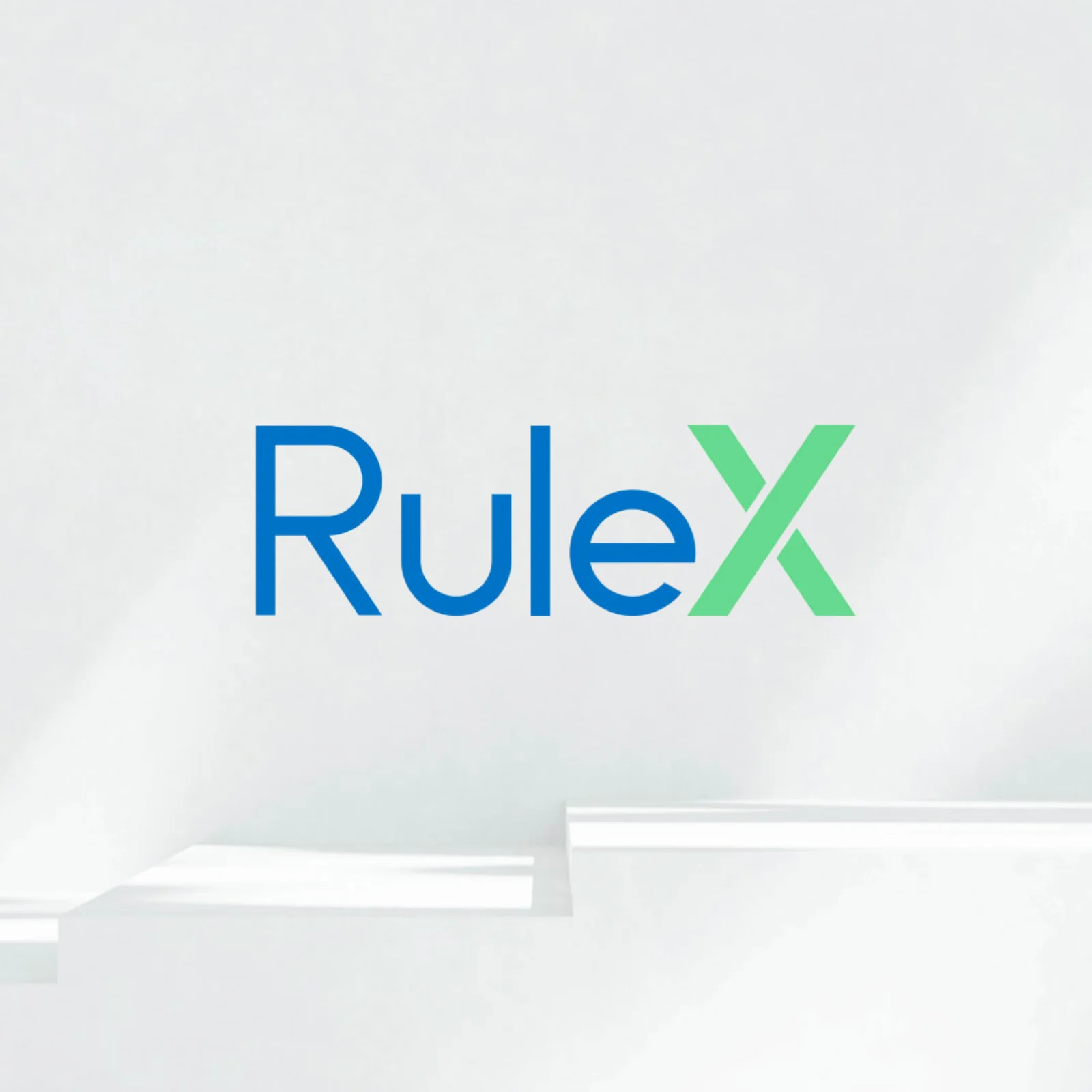 Rulex Partner Logo Rulex logo in blue and green on a light background representing GFT’s partnership with Rulex.