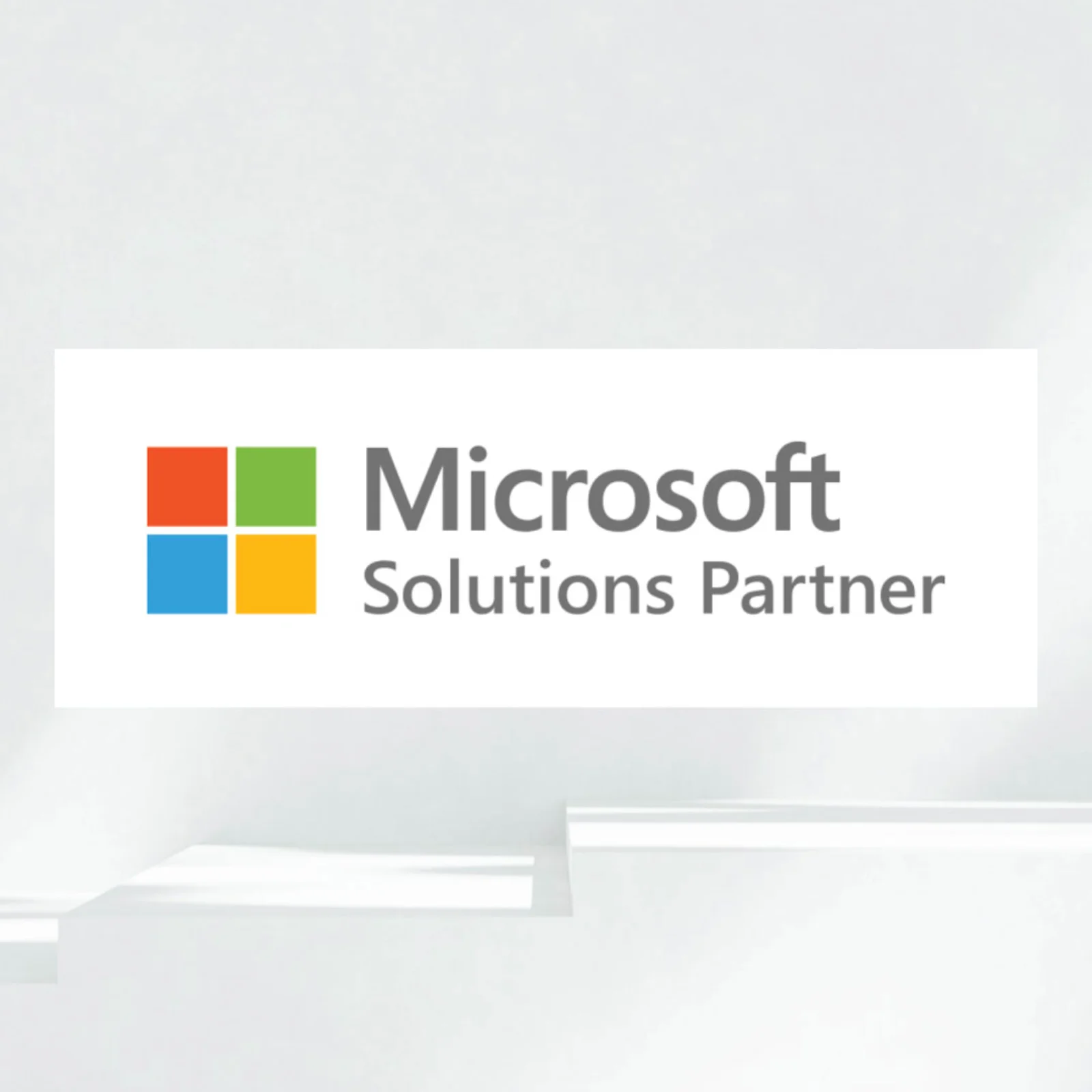 Microsoft Solutions Partner Badge Microsoft Solutions Partner badge displaying the Microsoft logo with colored squares and the text “Solutions Partner.”