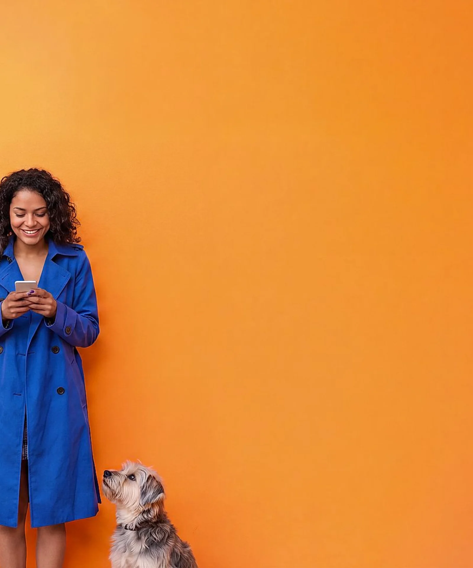 Teaser Image for Careers gft_image_colorful_woman_blue_coat_using_smartphone_dog.jpg