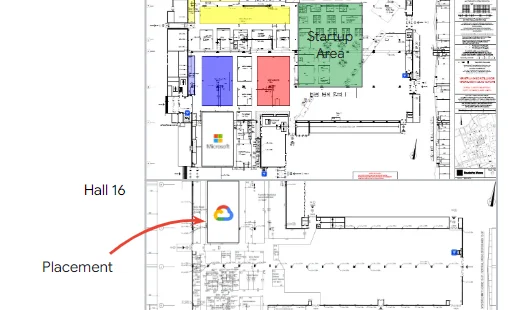 Hallenkarten der Hannover Messe 2024 - Hallen 16 und 17 Halle 16, Stand A10