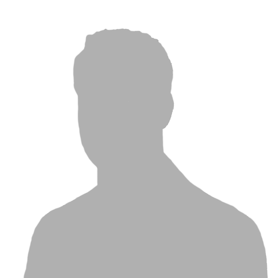 Uma silhueta cinza de um indivíduo não identificado contra um fundo preto, representando uma imagem anônima ou de espaço reservado.