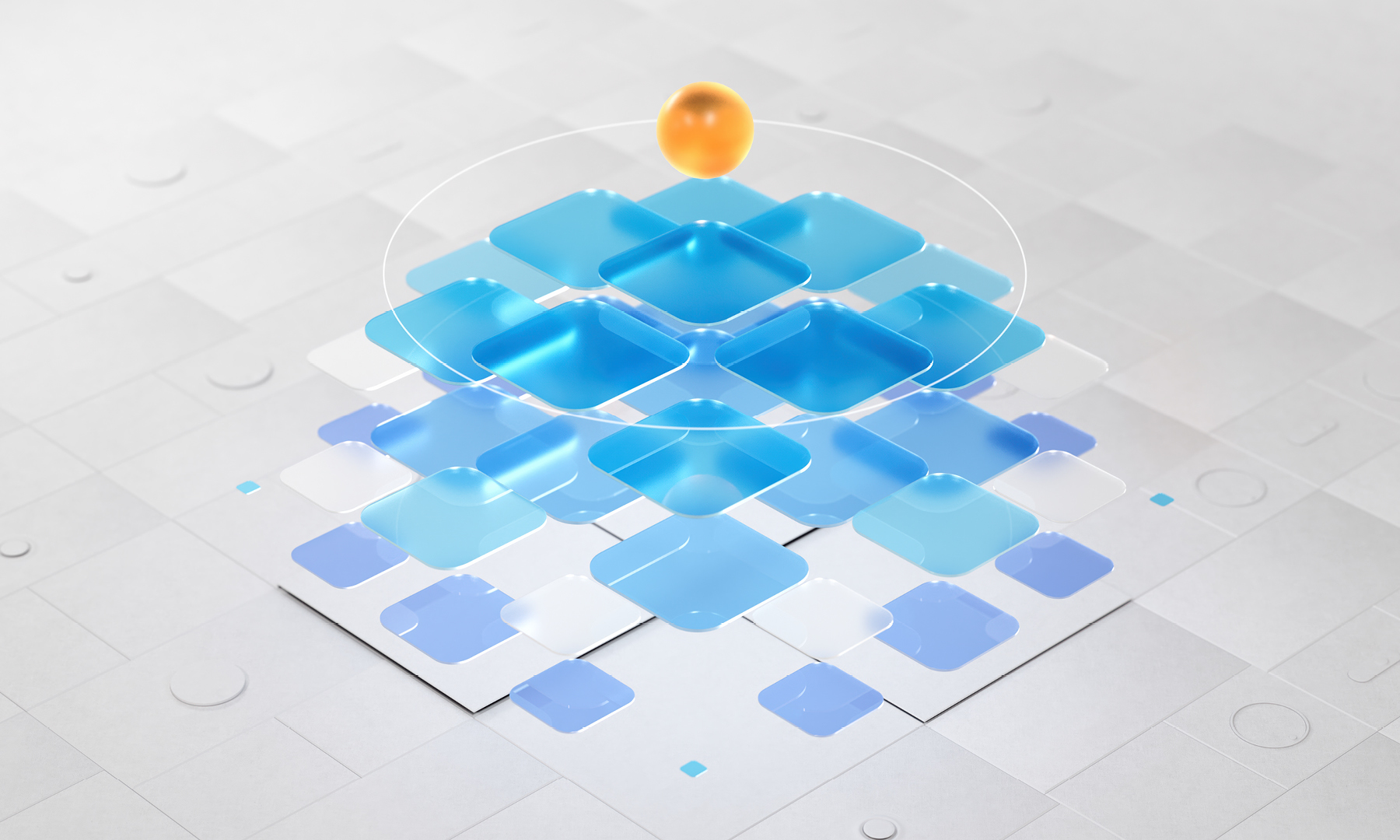 Two construction professionals wearing helmets discuss plans on a curved concrete structure under a clear sky.