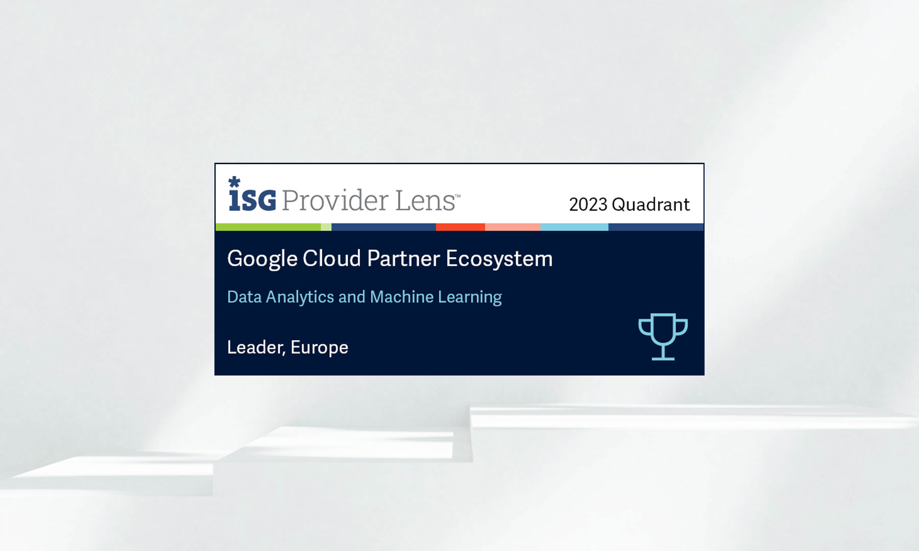A GFT foi premiada como Líder no Ecossistema de Parceiros do Google Cloud para Análise de Dados e Aprendizado de Máquina pelo ISG Provider Lens™ 2023 na Europa. GFT é reconhecida como líder no ISG Provider Lens™ 2023 para o ecossistema de parceiros do Google Cloud