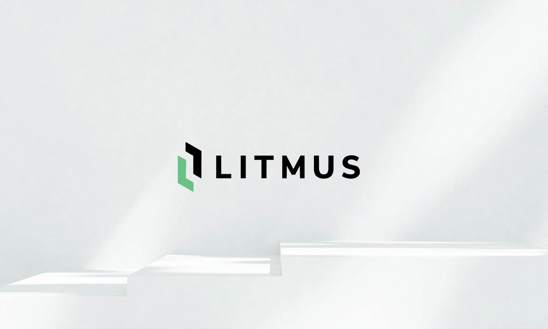 Litmus logo in black and green on a light background representing GFT’s partnership with Litmus.