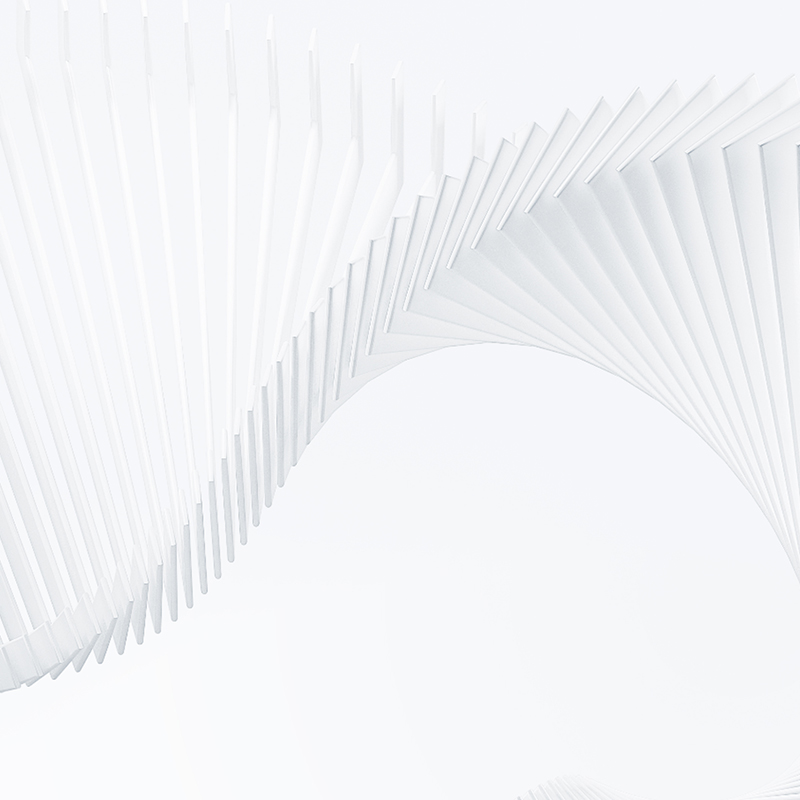 White abstract spiral design symbolizing GFT innovation genericImageAlt