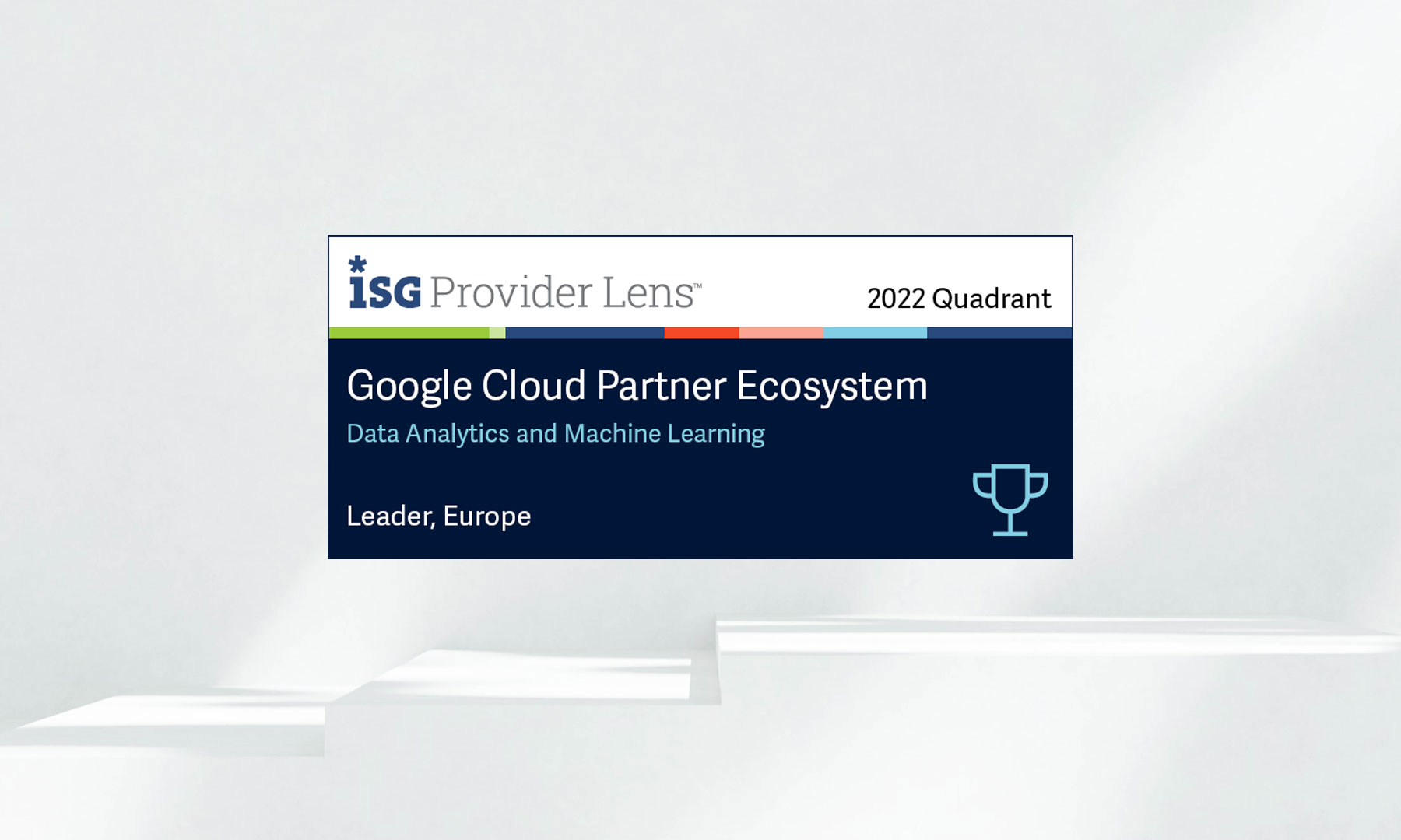 GFT récompensé en tant que leader de l'écosystème de partenaires Google Cloud pour l'analyse de données et l'apprentissage automatique par ISG Provider Lens™ 2022 en Europe. Dans le rapport quadrant 2022 ISG Provider Lens™, GFT est reconnu comme leader de l'écosystème de partenaires Google Cloud pour l'analyse de données et l'apprentissage automatique en Europe. Cette distinction souligne l'excellence et la force concurrentielle de GFT dans le domaine de l'analyse de données, consolidant ainsi sa position de leader sur le marché européen. Présenté sur le site Web de GFT pour mettre en valeur cette prestigieuse reconnaissance du secteur.